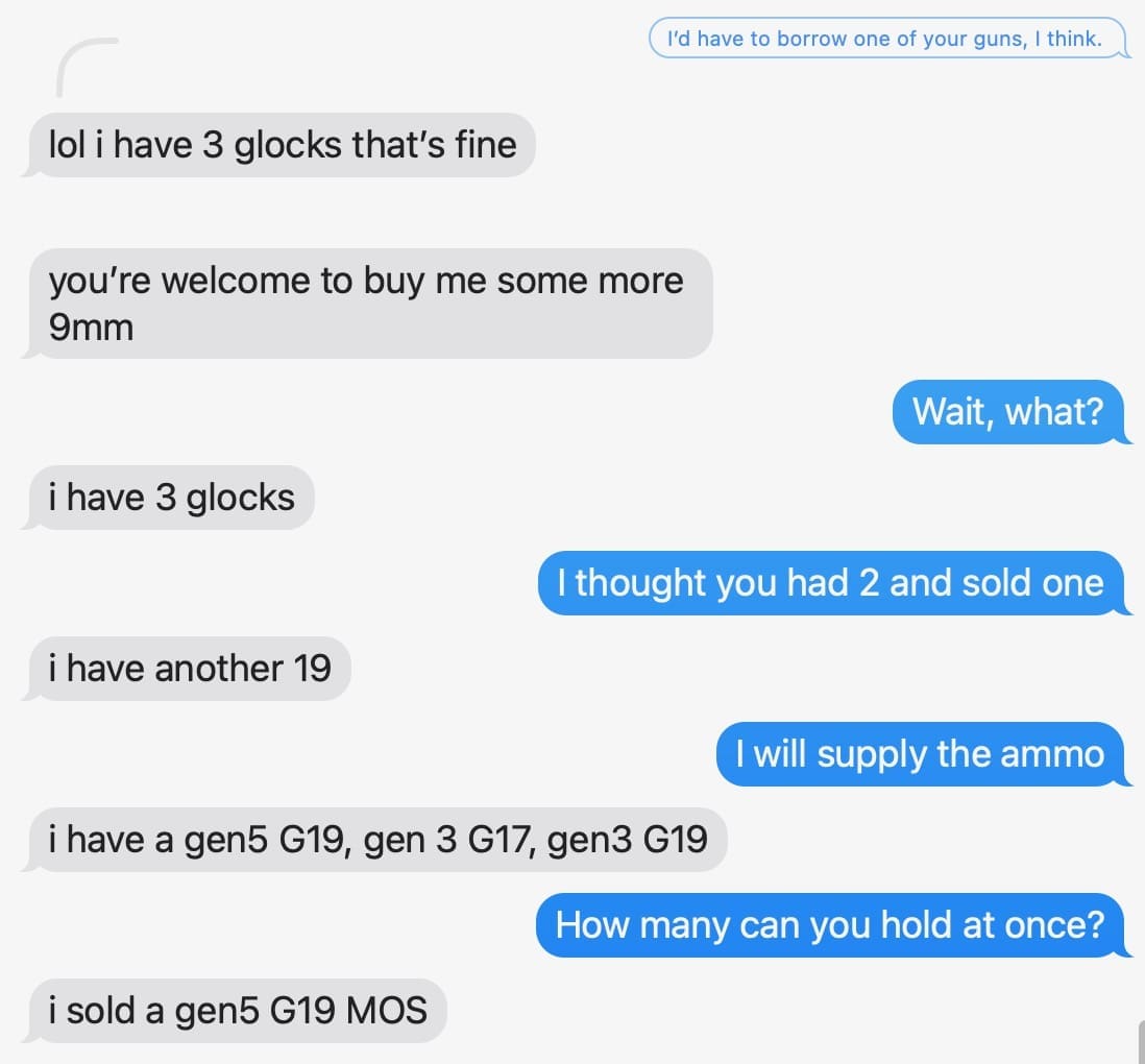 three glocks